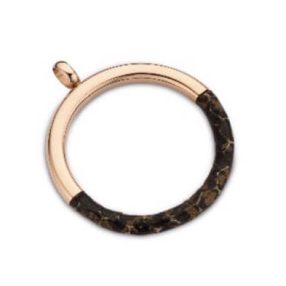 Victoria Rose gold színű barna mintás medál