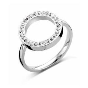 Victoria Ezüst színű fehér köves gyűrű