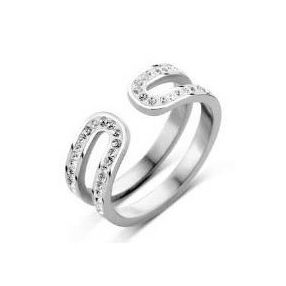 Victoria Ezüst színű fehér köves gyűrű