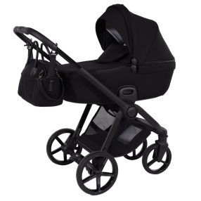 JUNAMA Comfy 3in1 Multifunktions-Kinderwagen - Schwarz