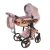JUNAMA Dolce 3in1 multifunktionaler Kinderwagen - Pink - Kupfer - mit Kupfergestell