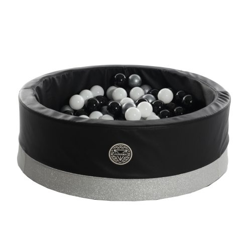 Junama Hand Craft Glitter Bällebad + 200 Kugeln - Schwarz