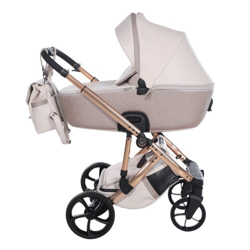 Junama Termo V3 Glitter Eco 3in1 multifunkciós babakocsi - Bézs/Rosegold