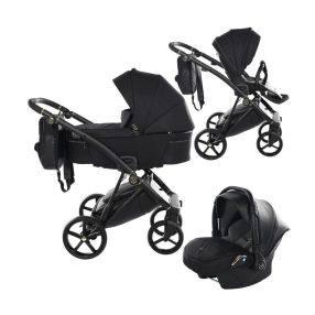 JUNAMA Air 3in1 Multifunktions-Kinderwagen - Schwarz