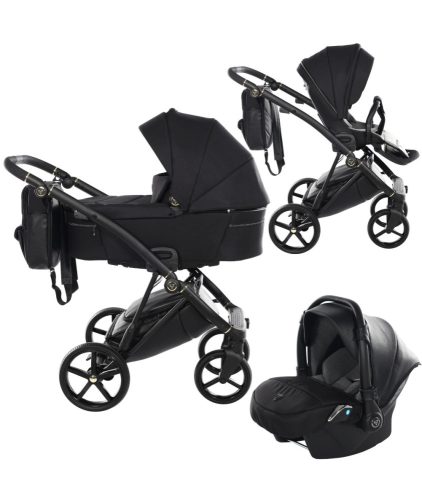 JUNAMA Air 3in1 Multifunktions-Kinderwagen - Schwarz