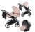 JUNAMA Air 3in1 Multifunktions-Kinderwagen - Rosa