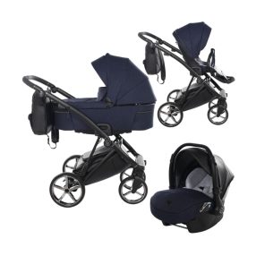JUNAMA Air 3in1 Multifunktions-Kinderwagen - Dunkelblau