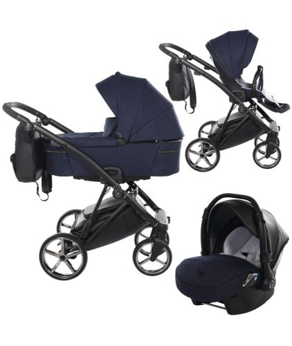 JUNAMA Air 3in1 Multifunktions-Kinderwagen - Dunkelblau