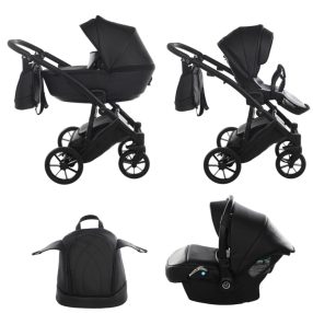 JUNAMA SPACE ECO 3in1 Multifunktions-Kinderwagen - Schwarz