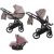 JUNAMA SPACE VELUR 3in1 multifunktionaler Kinderwagen - Pink