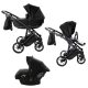 JUNAMA SPACE VELUR 3in1 multifunktionaler Kinderwagen - Schwarz