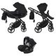 JUNAMA Diamond Basic 3in1 Multifunktions-Kinderwagen - Schwarz