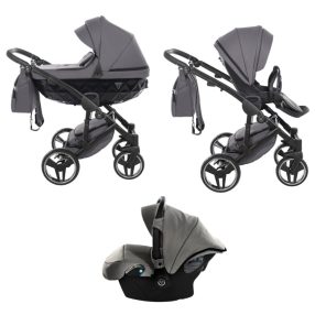   JUNAMA Diamond Basic 3in1 Multifunktions-Kinderwagen - Anthrazit