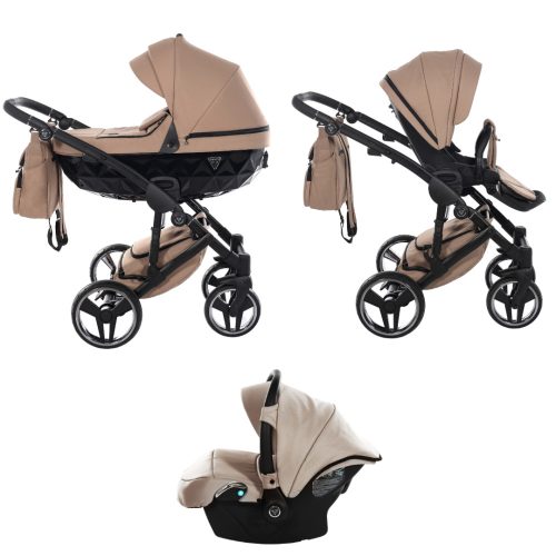 JUNAMA Diamond Basic 3in1 Multifunktions-Kinderwagen - Braun