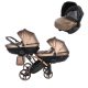 JUNAMA Diamond Duo Fluo Slim 3in1 Multifunktionaler Zwillingskinderwagen - Bronze