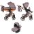JUNAMA Diamond Heart 3in1 Multifunktions-Kinderwagen - Lila/Bronze