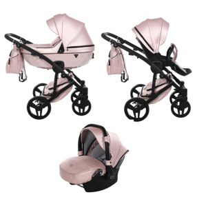   JUNAMA Diamond Pink S-CLASS 3in1 multifunktionaler Kinderwagen
