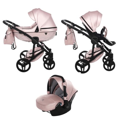 JUNAMA Diamond Pink S-CLASS 3in1 multifunktionaler Kinderwagen