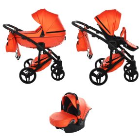 JUNAMA Diamond S-CLASS 3in1 Multifunktions-Kinderwagen - Rot