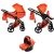 JUNAMA Diamond S-CLASS 3in1 Multifunktions-Kinderwagen - Rot