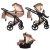 JUNAMA Diamond S-CLASS 3in1 multifunktionaler Kinderwagen - Bronze