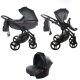 JUNAMA Diamond S-CLASS 3in1 multifunktionaler Kinderwagen - Dunkelgrau