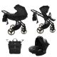 JUNAMA Diamond S-CLASS 3in1 multifunktionaler Kinderwagen - Schwarz