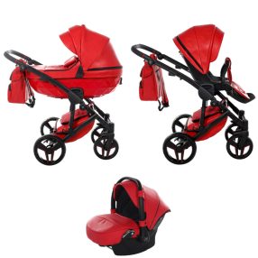 JUNAMA Diamond S-CLASS 3in1 Multifunktions-Kinderwagen - Rot