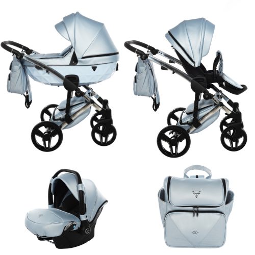 JUNAMA Diamond Blau S-CLASS 3in1 multifunktionaler Kinderwagen