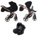JUNAMA Diamond Exclusive 3in1 Multifunktions-Kinderwagen - Schwarz/Bronze