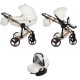 JUNAMA Diamond Individual 3in1 Multifunktions-Kinderwagen - Weiß/Bronze
