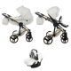 JUNAMA Diamond Individual 3in1 Multifunktions-Kinderwagen - Weiß/Gold