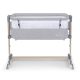 Kinderkraft Babybett Neste Air 2in1 - Hellgrau (Rahmen in Holzoptik)