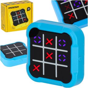   Circle cross cross elektronikus puzzle játék tic tac toe hordozható konzol kék