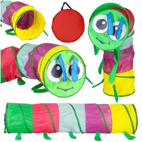   Gyermek alagút sátor kerti pálya önhajtogató otthoni kert nagy összecsukható hernyó