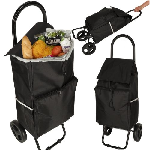 Kerekes bevásárlótáska kerékkel 95cm fekete