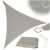 LUARO kerti terasz napernyő vízálló 3x3x3m háromszög szürke