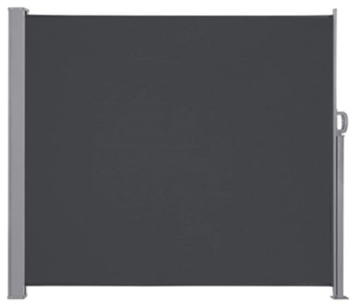 LUARO behúzható napellenző 180 x 400 cm szürke, oldalsó terasz napellenző