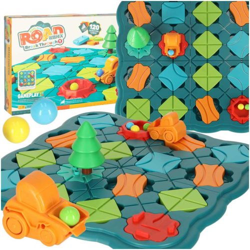 Puzzle társasjáték labirintus akadálypálya 28 el.