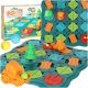 Puzzle társasjáték labirintus akadálypálya 28 el.
