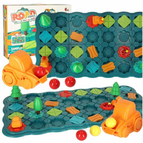 Puzzle társasjáték labirintus akadálypálya 56 el.