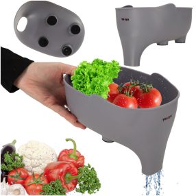   Mosogató szűrő szűrő lefolyó tál tölcsérrel konyhai szervező elefánt