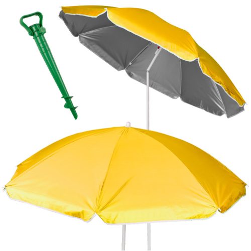 Strand napernyő állítható törhető UV összecsukható 150cm sárga