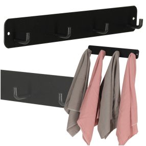 Fürdőszoba fali kampó fekete