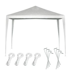   Sátor kerti party pavilon kereskedelmi pavilon fehér 3 x 3 m