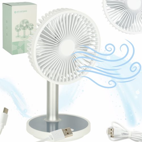 Állvány ventilátor lábon fehér