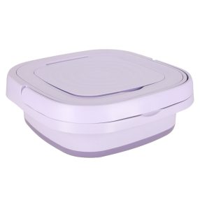 Mini összecsukható hordozható mosógép 12L lila