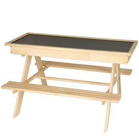 Kerti szett gyerekeknek asztal+2 padok homokozó