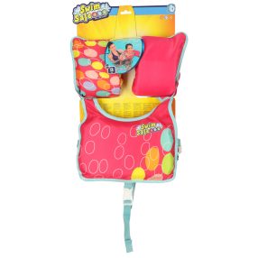 AQUASTAR Rózsaszín úszó mellény ujjakkal