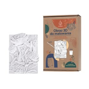   CANDELLANA Gipsz színező kép festés 3D virágok pünkösdi rózsák készlet festékek és ecsetek